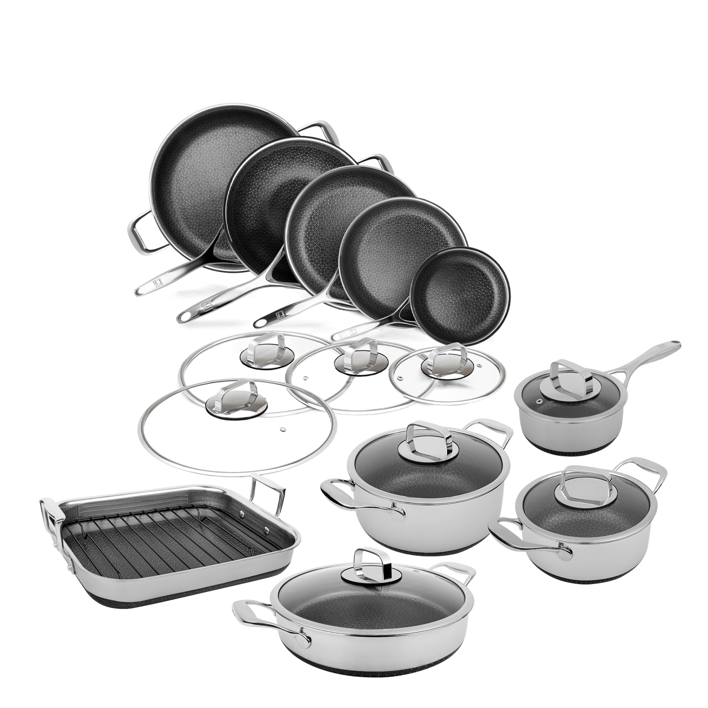 DiamondClad™ 19 Piece Cookware Set