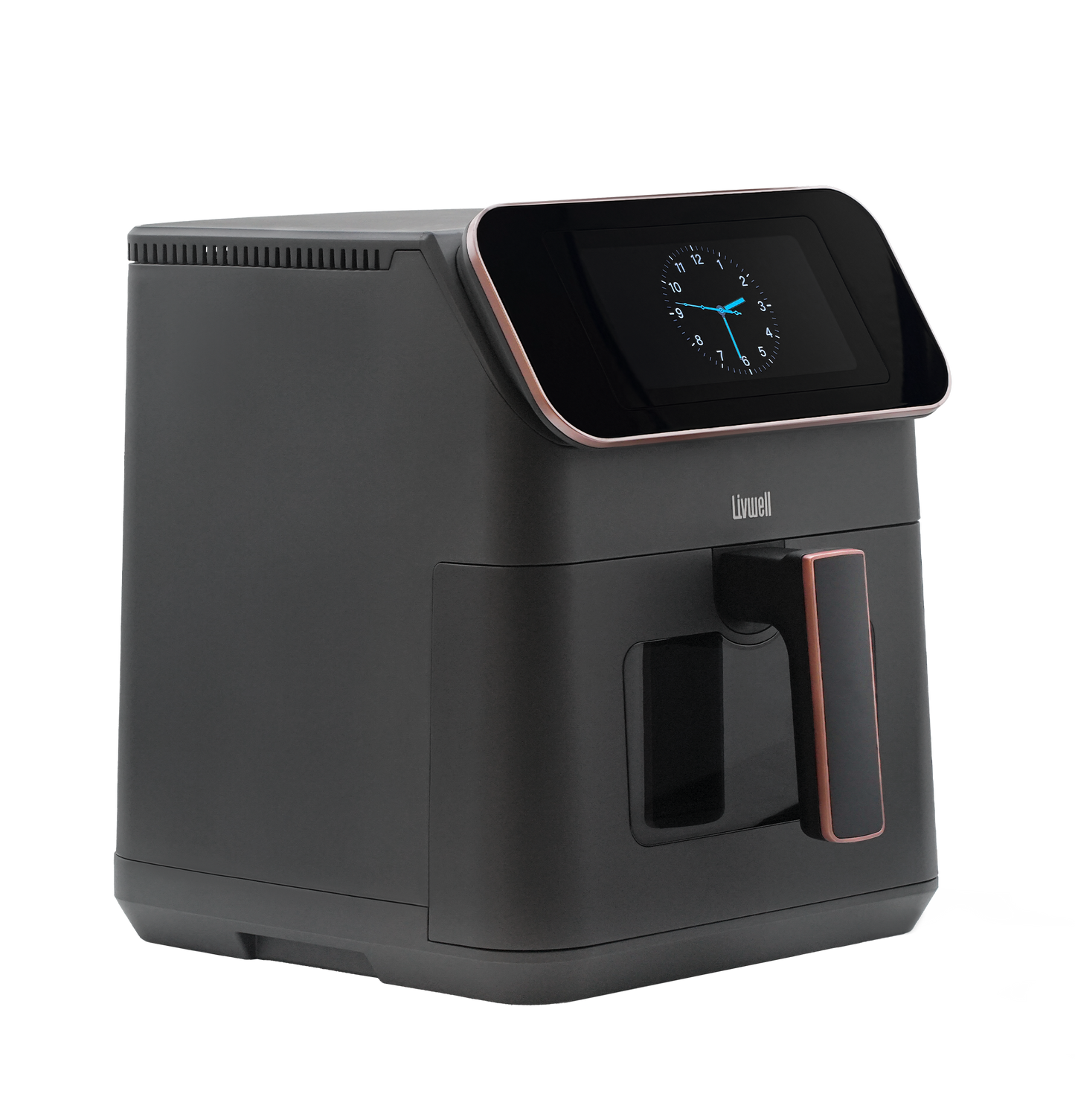 Livwell Touch IQ Matte Grey Air Fryer with Recipes