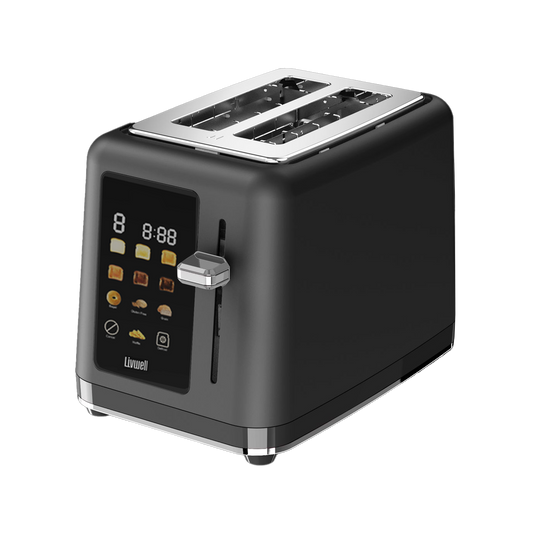 Livwell Black Matte 2-Slice Smart Touch Toaster