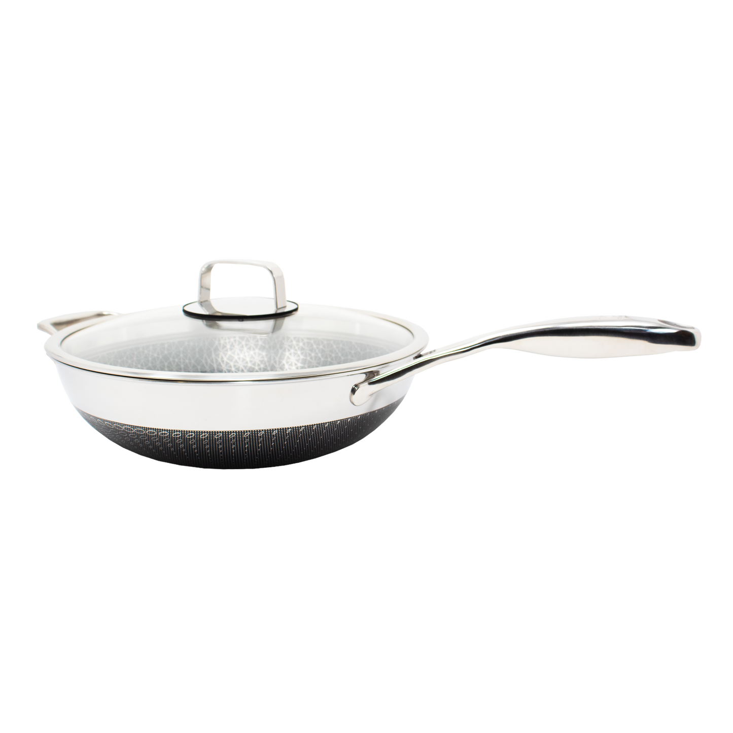 DiamondClad™ 12-Inch Thermowave™ Hybrid Wok Pan with Lid