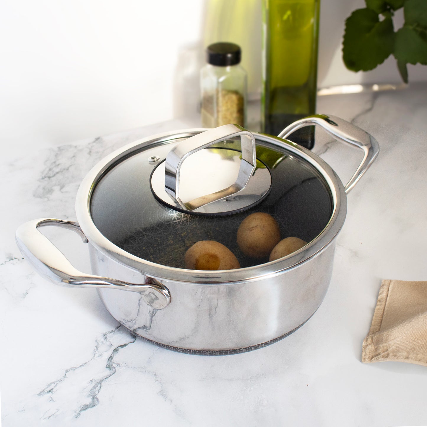 DiamondClad™ 3 Quart Hybrid Nonstick Pot with Lid