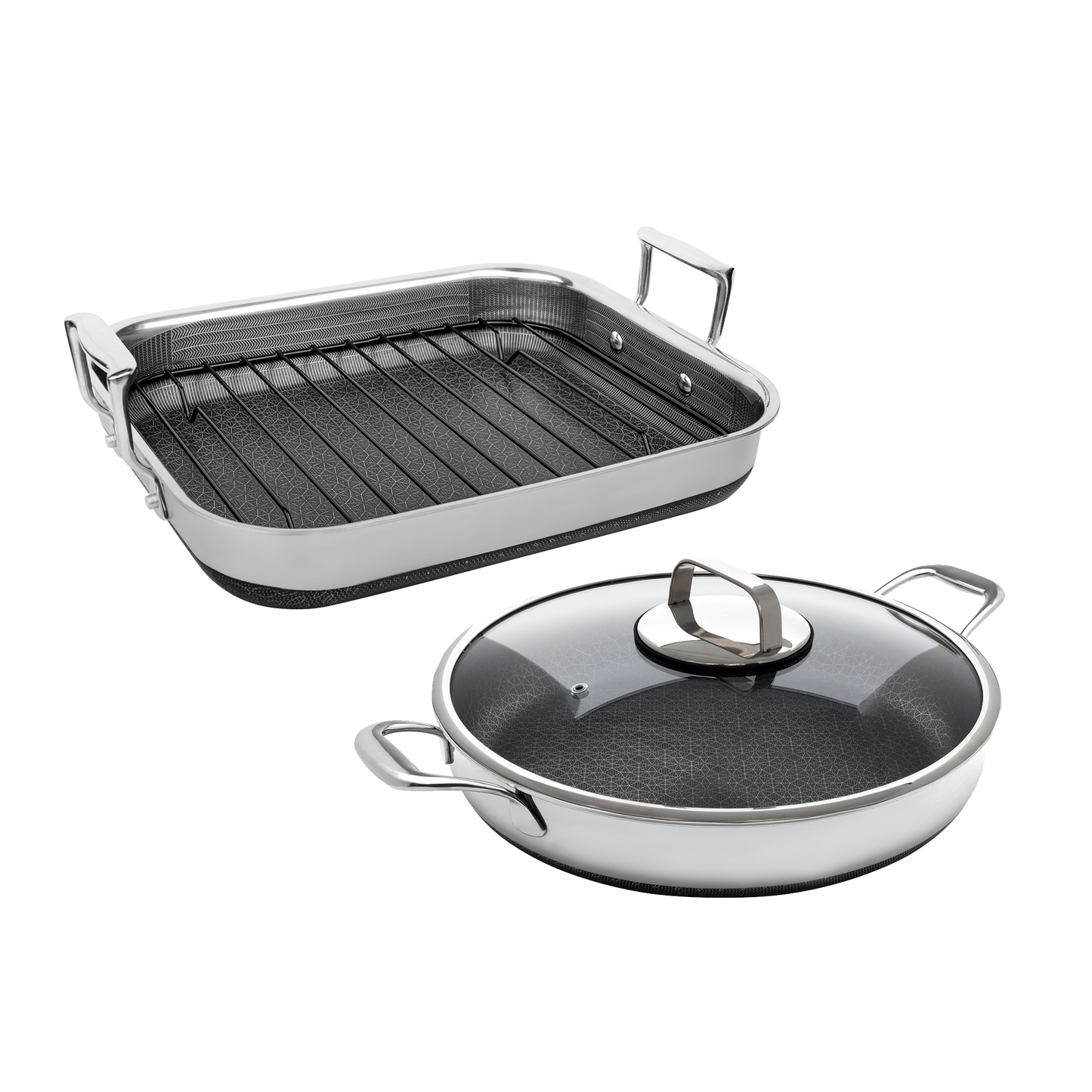 DiamondClad™ Roasting Pan and 14-inch Skillet Set