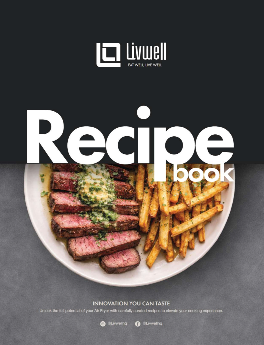 Livwell  7 Quart Touch IQ Matte Grey Air Fryer