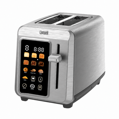 Livwell Stainless Steel 2-Slice Smart Touch Toaster
