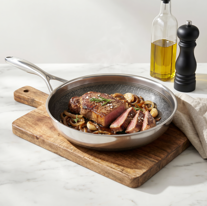 DiamondClad™ 12-Inch Thermowave™ Hybrid Wok Pan with Lid