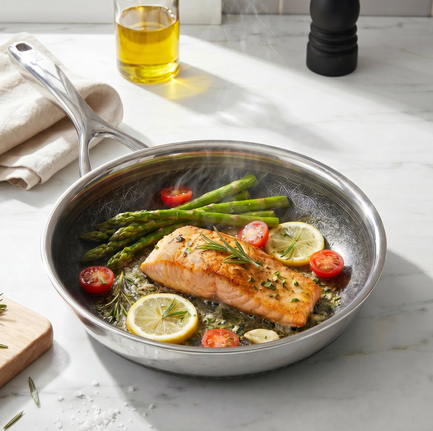 DiamondClad™ 10 Inch Thermowave™ Hybrid Pan and Lid Set