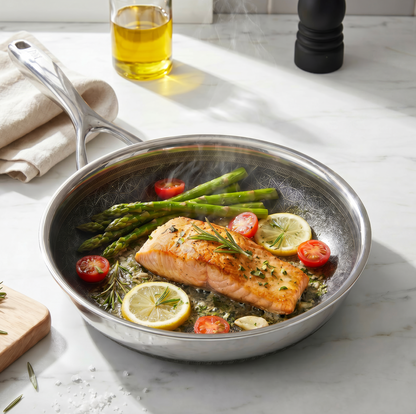 DiamondClad™ 10 Inch Thermowave™ Hybrid Pan and Lid Set