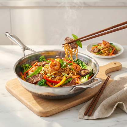 DiamondClad™ 12 Inch Thermowave™ Hybrid Wok
