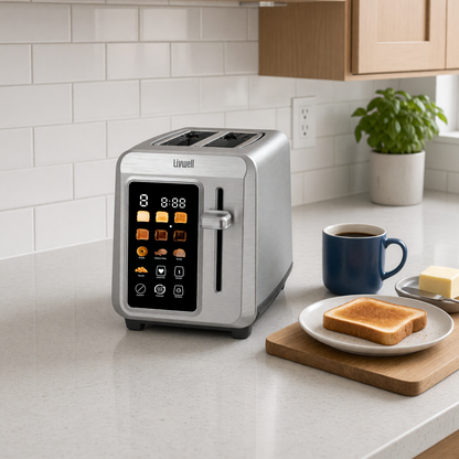 Livwell Stainless Steel 2-Slice Smart Touch Toaster