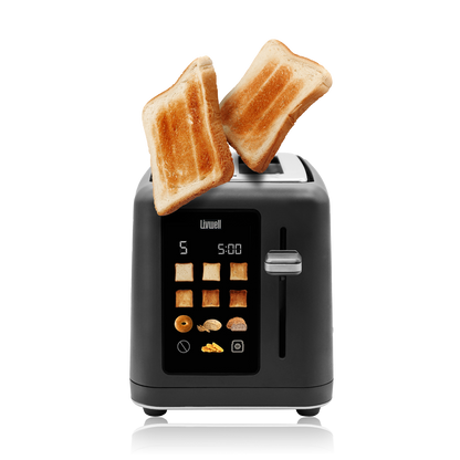 Livwell Black Matte 2-Slice Smart Touch Toaster