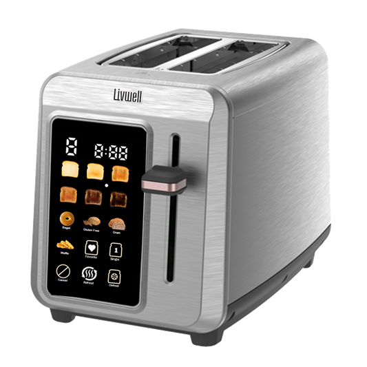 Livwell Stainless Steel 2-Slice Smart Touch Toaster