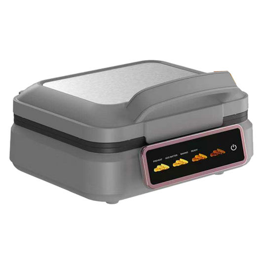 Livwell Matte Gray Smart Touch Waffle Maker