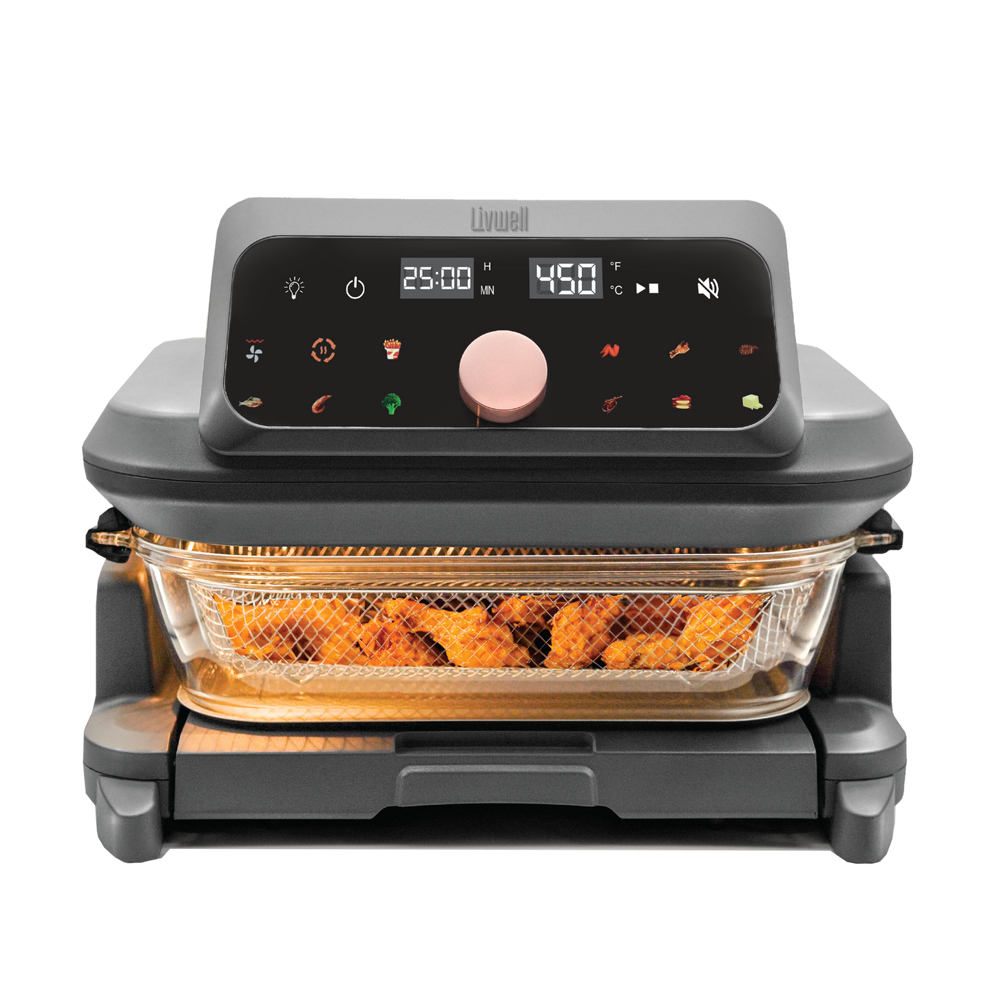 Livwell 6 Quart Glass Container Air Fryer